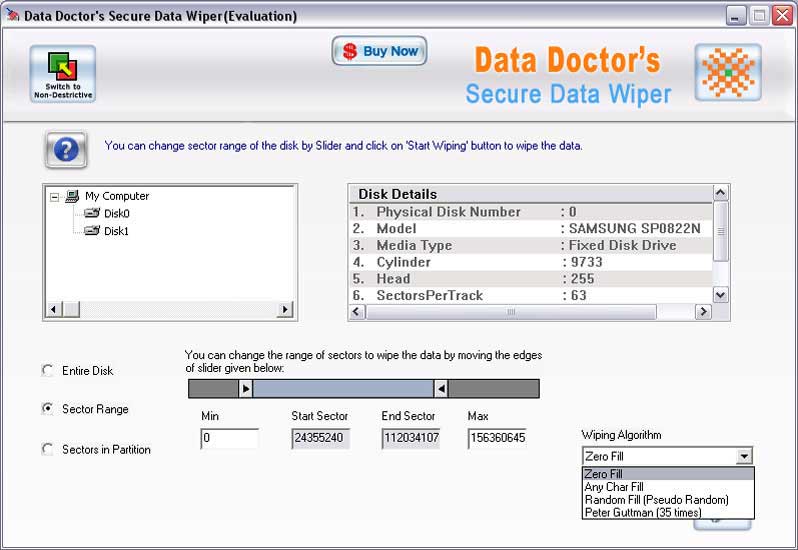 Data Wiper Screenshot