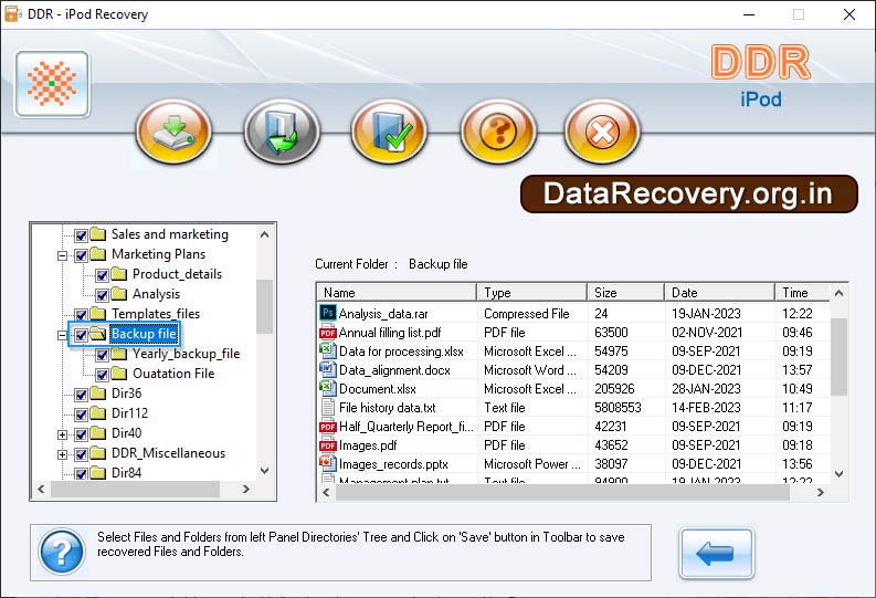 Save recovered files Save recovered files