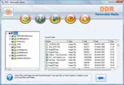 Removable media data recovery software screenshot