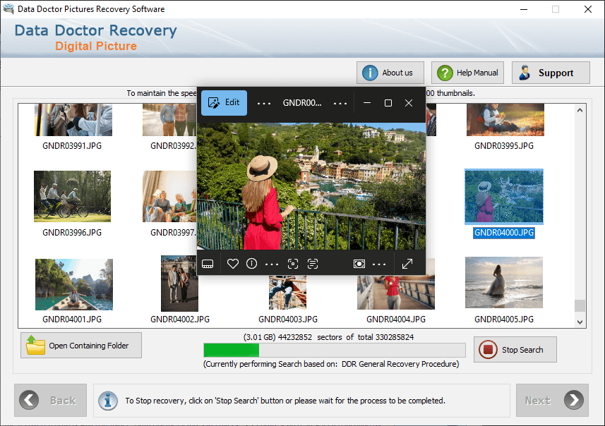 digital picture recovery