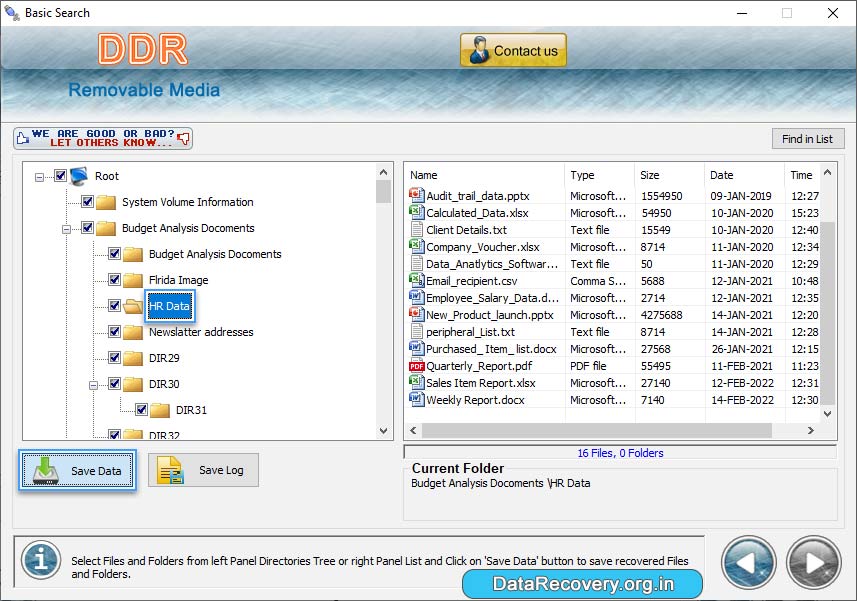 Removable media data recovery software rescue deleted files lost