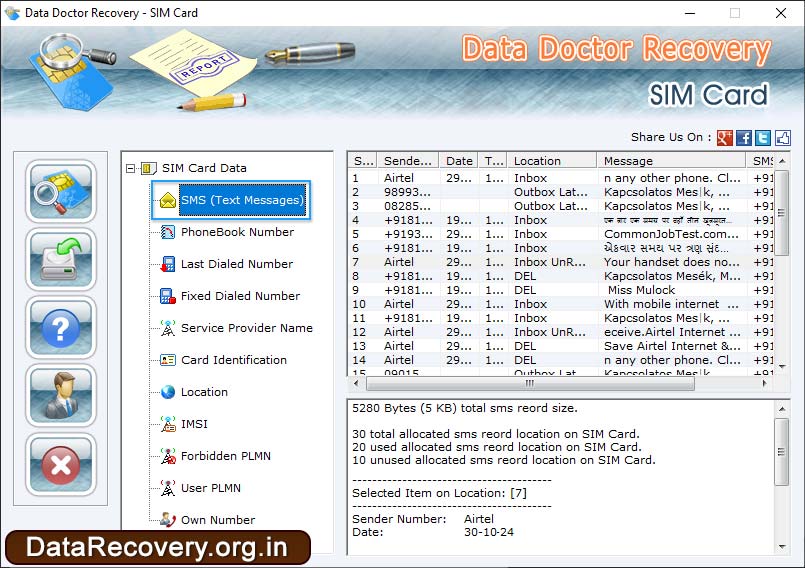 SMS (Text messages) SMS (Text messages)